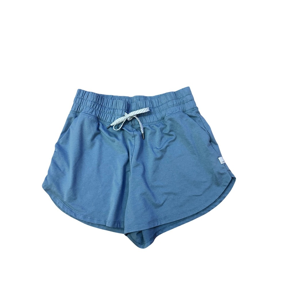 Vuori Halo Performance Shorts Womens Blue DreamKnit Smocked Waist Active Lounge